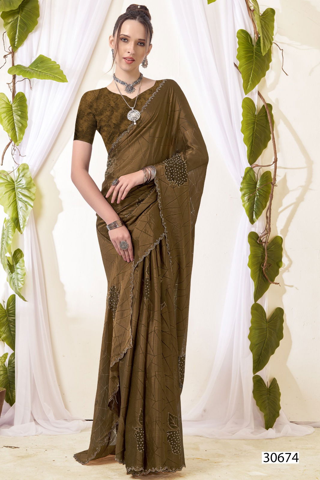 Nilanjana By Vallabhi Brasso Printed Sarees Wholesale Price In Surat